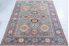 Kazak Grey Hand Knotted 57 X 711  Area Rug 700-147760 Thumb 1