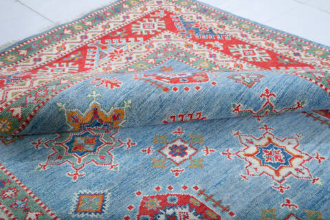 Kazak Blue Hand Knotted 59 X 82 Area Rug 700-147761 Image 5