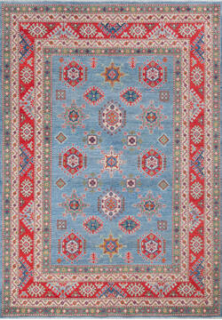 Kazak Blue Hand Knotted 5'9" X 8'2"  Area Rug 700-147761