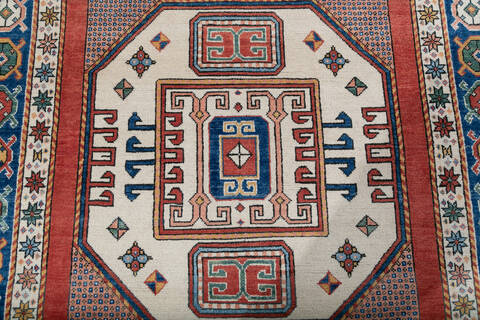 Kazak Red Hand Knotted 57 X 711 Area Rug 700-147762 Image 3