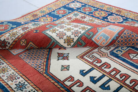 Kazak Red Hand Knotted 57 X 711 Area Rug 700-147762 Image 5