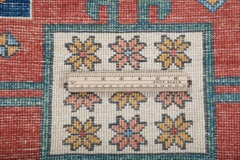 Kazak Red Hand Knotted 57 X 711 Area Rug 700-147762 Image 6
