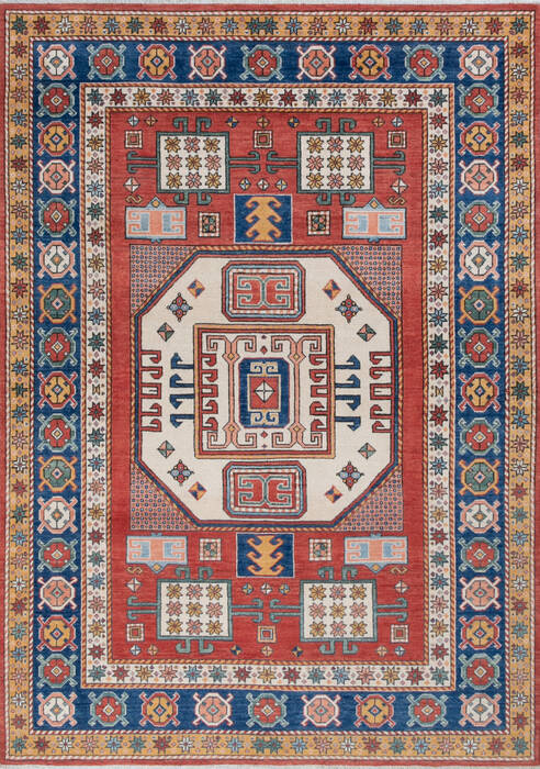 Kazak Red Hand Knotted 57 X 711 Area Rug 700-147762 Image 0