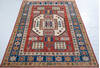 Kazak Red Hand Knotted 57 X 711  Area Rug 700-147762 Thumb 1
