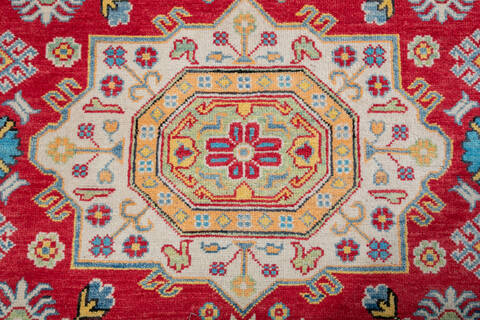 Kazak Red Hand Knotted 57 X 83 Area Rug 700-147763 Image 3