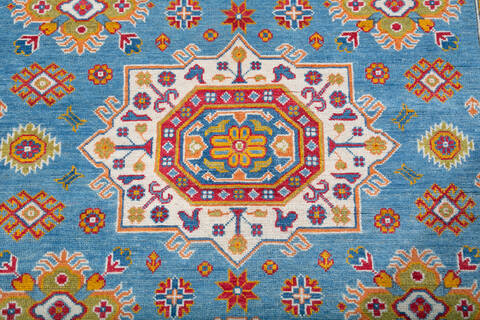 Kazak Blue Hand Knotted 58 X 80 Area Rug 700-147765 Image 3