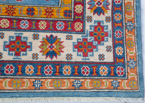 Kazak Blue Hand Knotted 58 X 80 Area Rug 700-147765 Image 5
