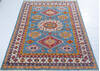 Kazak Blue Hand Knotted 58 X 80  Area Rug 700-147765 Thumb 1