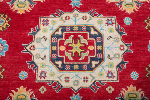 Kazak Red Hand Knotted 59 X 83 Area Rug 700-147766 Image 3