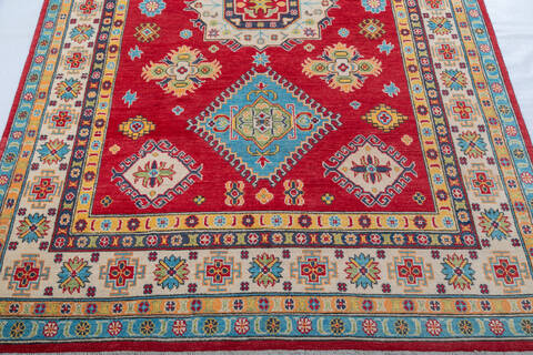 Kazak Red Hand Knotted 59 X 83 Area Rug 700-147766 Image 5
