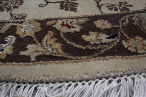 Jaipur Beige Round Hand Knotted 80 X 81 Area Rug 905-147768 Image 2