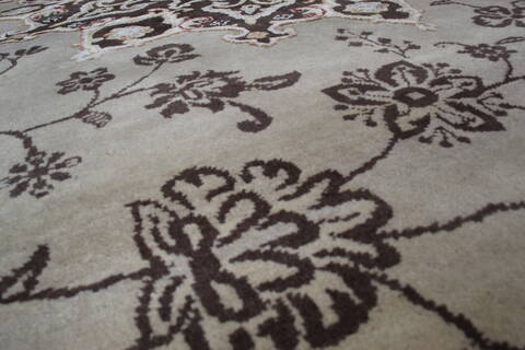 Jaipur Beige Round Hand Knotted 80 X 81 Area Rug 905-147768 Image 5