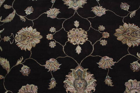 Jaipur Brown Round Hand Knotted 81 X 81 Area Rug 905-147769 Image 3