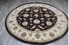 Jaipur Brown Round Hand Knotted 81 X 81  Area Rug 905-147769 Thumb 1