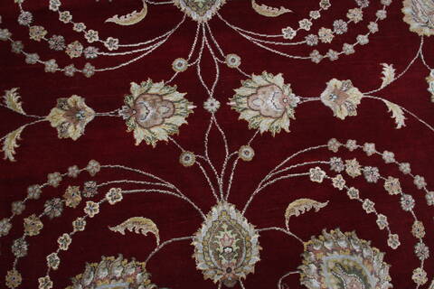 Jaipur Red Round Hand Knotted 80 X 83 Area Rug 905-147770 Image 3