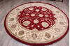 Jaipur Red Round Hand Knotted 80 X 83  Area Rug 905-147770 Thumb 1