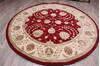 Jaipur Red Round Hand Knotted 80 X 83 Area Rug 905-147770 Thumb 1