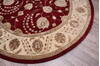 Jaipur Red Round Hand Knotted 80 X 83  Area Rug 905-147770 Thumb 2