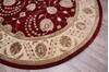 Jaipur Red Round Hand Knotted 80 X 83 Area Rug 905-147770 Thumb 2
