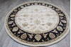 Jaipur White Round Hand Knotted 711 X 81 Area Rug 905-147771 Thumb 1