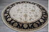 Jaipur White Round Hand Knotted 711 X 81 Area Rug 905-147771 Thumb 5