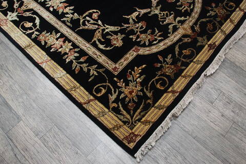 Jaipur Black Hand Knotted 60 X 91 Area Rug 905-147774 Image 2