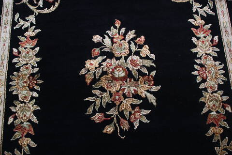 Jaipur Black Hand Knotted 60 X 91 Area Rug 905-147774 Image 3