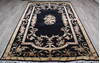 Jaipur Black Hand Knotted 60 X 91 Area Rug 905-147774 Thumb 1