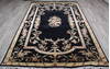 Jaipur Black Hand Knotted 60 X 91  Area Rug 905-147774 Thumb 1