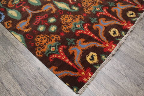 Jaipur Brown Hand Knotted 79 X 911 Area Rug 905-147776 Image 2