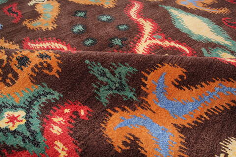 Jaipur Brown Hand Knotted 79 X 911 Area Rug 905-147776 Image 3