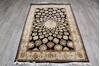 Jaipur Black Hand Knotted 40 X 60  Area Rug 905-147777 Thumb 1