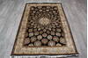 Jaipur Black Hand Knotted 40 X 60  Area Rug 905-147777 Thumb 6