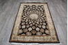 Jaipur Black Hand Knotted 40 X 61  Area Rug 905-147778 Thumb 1