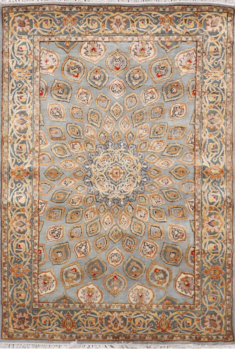 Jaipur Grey Hand Knotted 41 X 60 Area Rug 905-147781 Image 0
