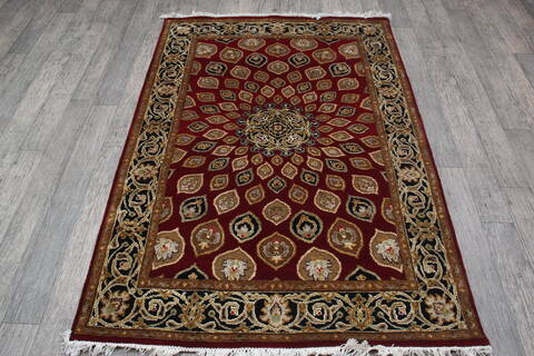 Jaipur Red Hand Knotted 41 X 60 Area Rug 905-147782 Image 5
