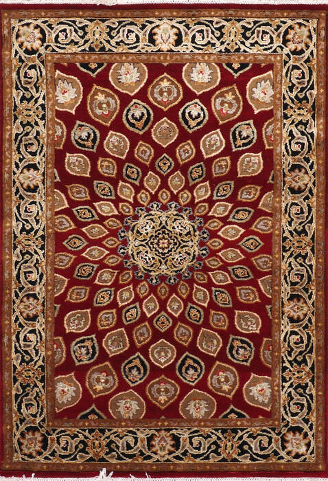 Jaipur Red Hand Knotted 41 X 60 Area Rug 905-147782 Image 0