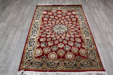 Jaipur Red Hand Knotted 41 X 61 Area Rug 905-147783 Image 1