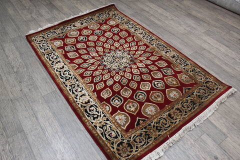 Jaipur Red Hand Knotted 41 X 61 Area Rug 905-147783 Image 2