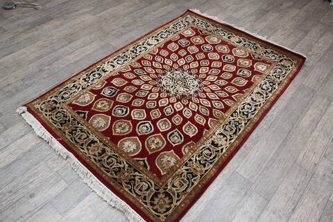 Jaipur Red Hand Knotted 41 X 61 Area Rug 905-147783 Image 3