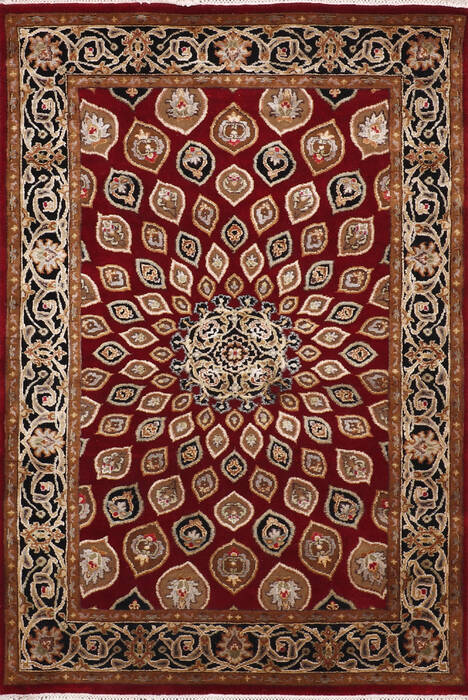 Jaipur Red Hand Knotted 41 X 61 Area Rug 905-147783 Image 0