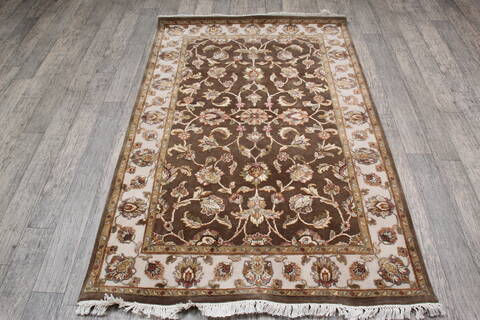 Jaipur Brown Hand Knotted 40 X 61 Area Rug 905-147785 Image 1