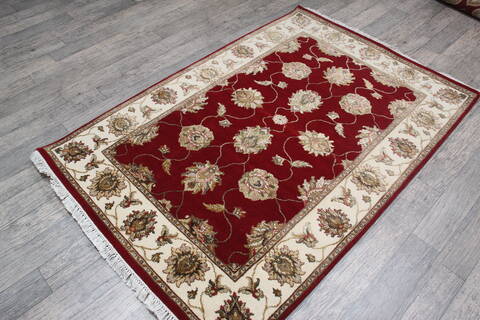 Jaipur Red Hand Knotted 41 X 62 Area Rug 905-147786 Image 3