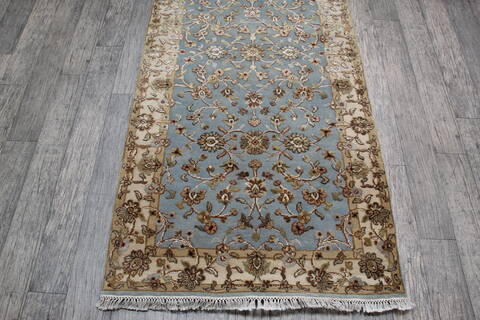 Jaipur Blue Runner Hand Knotted 211 X 122 Area Rug 905-147789 Image 2