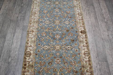 Jaipur Blue Runner Hand Knotted 211 X 122 Area Rug 905-147789 Image 3