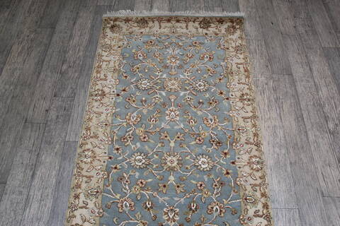 Jaipur Blue Runner Hand Knotted 211 X 122 Area Rug 905-147789 Image 4