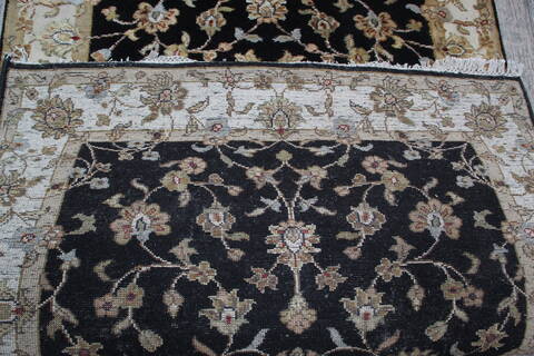 Jaipur Black Runner Hand Knotted 31 X 122 Area Rug 905-147790 Image 7