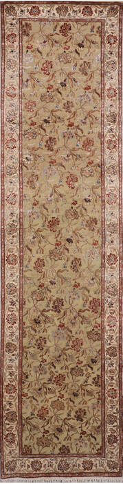 Jaipur Green Runner Hand Knotted 30 X 120 Area Rug 905-147791 Image 0
