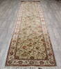 Jaipur Green Runner Hand Knotted 30 X 120  Area Rug 905-147791 Thumb 1