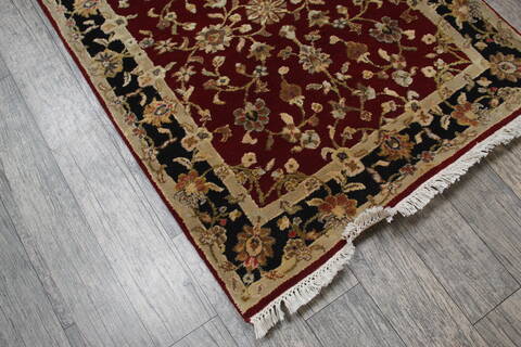 Jaipur Red Runner Hand Knotted 26 X 122 Area Rug 905-147792 Image 5